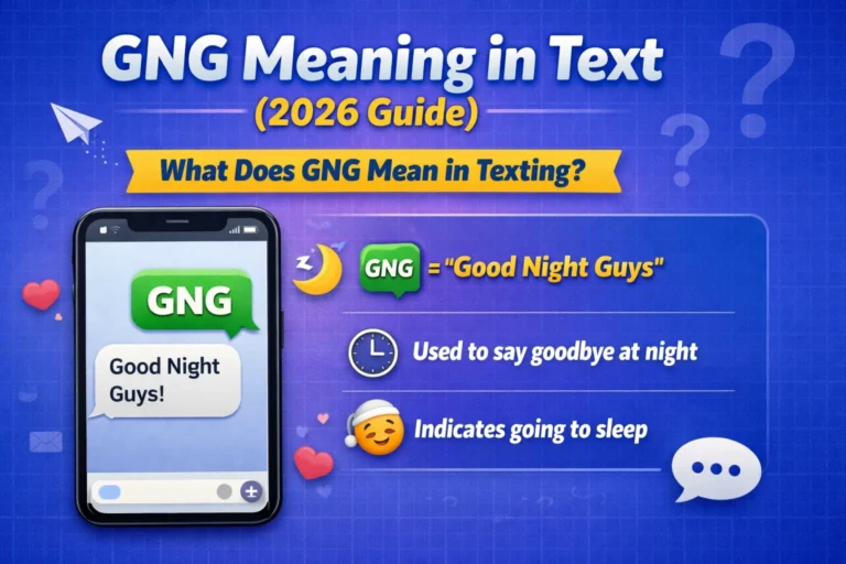 GNG Meaning in Text